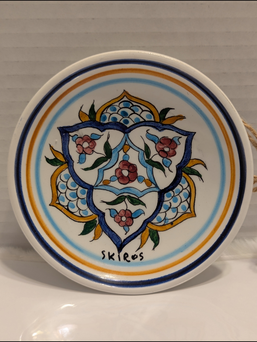 Handmade & Hand-Painted Ceramic Decorative Plate – Made in Greece
